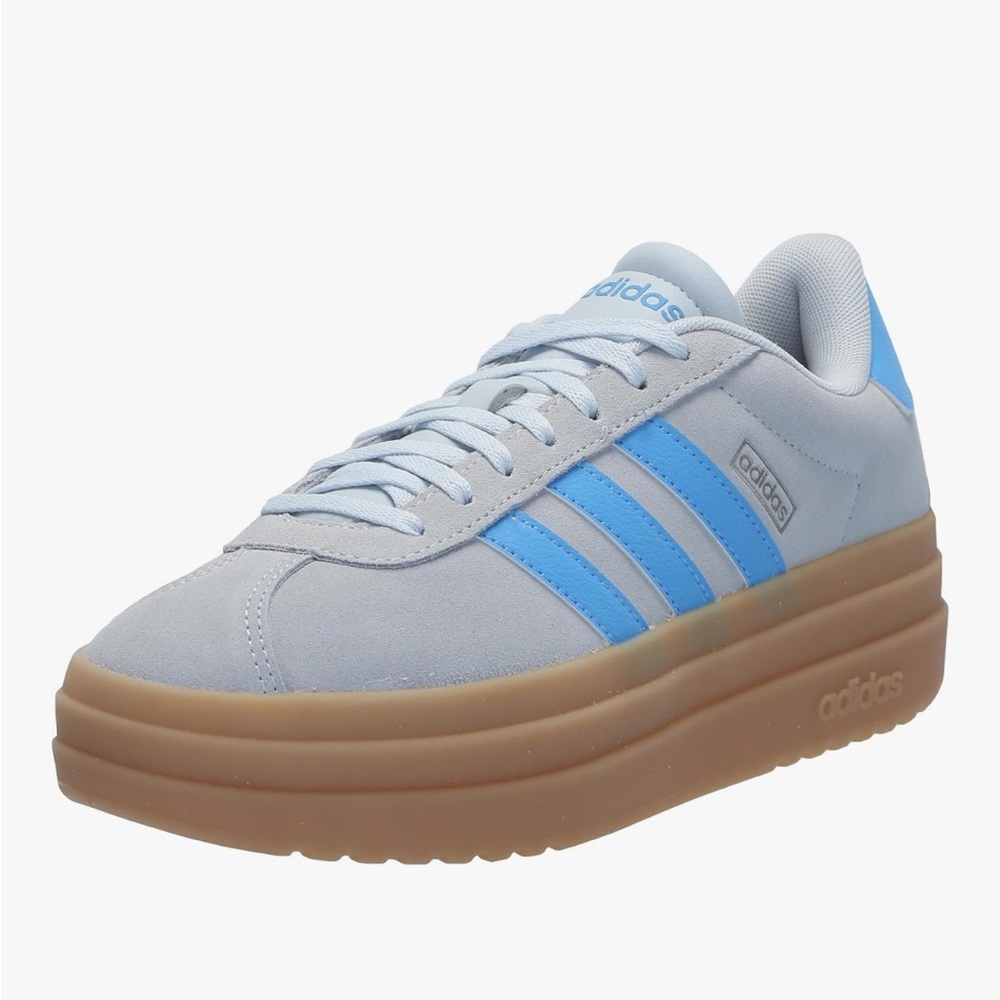 adidas Women's Vl Court Bold Sneaker Halo Blue 8.5